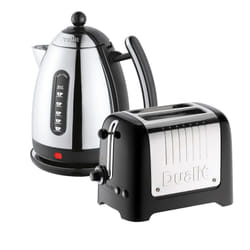 Dualit 2 Slice Toaster & 1.5 Litre Kettle Set, Black