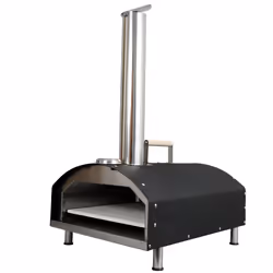 Wood Pizza Oven, 13 Inch, Black, Stainless Steel, Statesman SKPO0W13SS