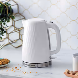 Russell Hobbs Honeycomb 2 Slice Toaster & Kettle Set, White