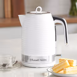 Russell Hobbs Inspire 2 Slice Toaster & Kettle Set, White