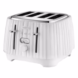 Delonghi Ballerina 1.7L Kettle & 4 Slice Toaster Set, White