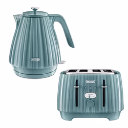 Delonghi Ballerina 1.7L Kettle & 4 Slice Toaster Set, Green