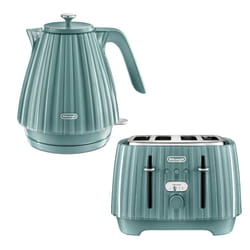 Delonghi Ballerina 1.7L Kettle & 4 Slice Toaster Set, Green