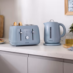 Kenwood Dawn 1.7L Kettle & 4 Slice Toaster Set, Stone Blue