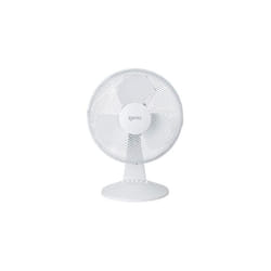 Igenix DF1210 Portable Desk Fan, 12 Inch, 3 Speed, Quiet Operation, Oscillating, Desktop/Bedside Fan, Ideal for Home and Office, White