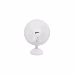 Igenix DF1210 12" 3 Speed Oscillating Quiet Operation Desk Fan White