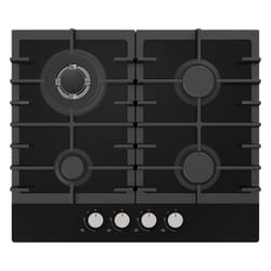 Statesman GH60GB 4 Zone Gas Glass Hob, 60 cm, Black
