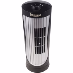 Igenix Mini Tower Fan - Black/Silver