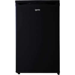 Igenix IG255B Freestanding Under Counter Larder Fridge with 2 Adjustable Glass Shelves, Black, A+ Energy Rating
