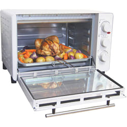 Igenix IG7131 Mini Oven Electric Cooker and Grill, Ideal for Roasting, Baking, Grilling and Reheating with Aluminium Baking Tray, 30 Litre, White