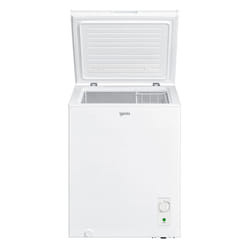 Igenix IG100 Freestanding Chest Freezer, 99 Litre Capacity with Freezer Basket, Suitable for Outbuildings and Garages, White