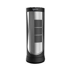 Igenix DF0022 Digital Mini Tower Fan, Quiet Operation, Ideal for Desktops and Bedrooms, Black, 12 Inch