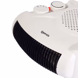 Igenix IG9010 Portable Electric Fan Heater with 2 Heat Settings, 2000 W, White, 2 Pack