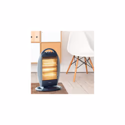 Igenix IG9514 Electric Halogen Heater, 3 Heat Settings, 1200W, Grey, 2 Pack
