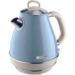 Ariete ARPK21 Retro Style Jug Kettle and 4 Slice Toaster Set, Vintage Design - Blue