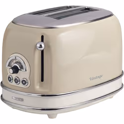 Ariete ARPK10 Retro Style Dome Kettle and 2 Slice Toaster Set, Vintage Design - Cream