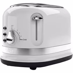 Ariete ARPK32 Moderna Cordless Kettle and 2 Slice Toaster Set, Stainless Steel Body, - White