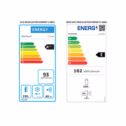 Statesman TL235LWE - White Larder Fridge - F energy