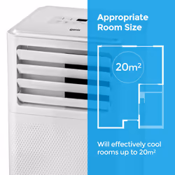 Igenix IG9909 3-in-1 Portable Air Conditioner with Cooling, Fan and Dehumidifier