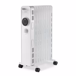 Igenix IG2620 Oil Filled Radiator, 2kW/2000W,   Overheat Protection, White