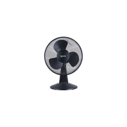 Igenix DF1210BL 12" 3 Speed Oscillating Quiet Operation Desk Fan Black