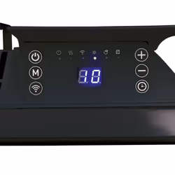 Smart Glass Panel Heater 2000 W, Amazon Alexa, Black, Igenix IG9521BLWIFI