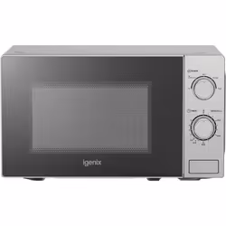 Solo Manual Microwave, 5 Power Levels And Defrost Function, 35 Minute Timer, 800 W, 20 Litre, Igenix IGM0820SS , Stainless st ...