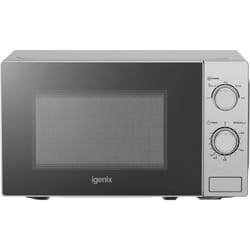 Solo Manual Microwave, 5 Power Levels And Defrost Function, 35 Minute Timer, 800 W, 20 Litre, Igenix IGM0820SS , Stainless steel