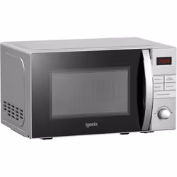Igenix IGM0821SS Digital Microwave, Stainless Steel 5 Power Levels And Defrost Function, 95 Minute Timer, 800 W, 20 Litre, Stainless Steel