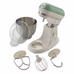 Ariete ARPK37 Retro Style Jug Blender and Stand Mixer Set, Vintage Design Green