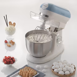 Ariete ARPK38 Retro Style Jug Blender and Stand Mixer Set, Vintage Design Blue