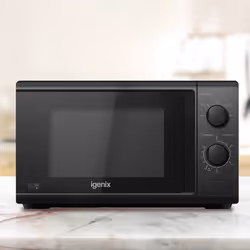 Solo Manual Microwave, Black, Igenix IGM0820B