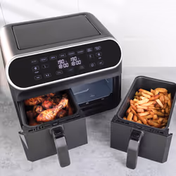Statesman SKAF08017BK fryer Double 8 L Stand-alone 1700 W Hot air fryer Black - Additional view 7
