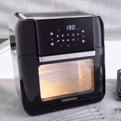 Statesman SKAO11015BK Digital 10-In-1 Air Fryer 11 Litre, 10 Pre Set Cooking Programmes, Black