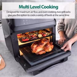 Statesman SKAO15017BK Digital 13-In-1 Air Fryer 15 Litre, 13 Pre Set Cooking Programmes, Black - Additional view 4