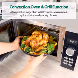 Digital Combination Microwave with Grill and Convection, 900 W, 30 Litre, Silver, Statesman SKMC0930SS