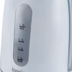 Igenix IGK01022W Cordless Electric Jug Kettle, 2200 Watt Rapid Boil, White
