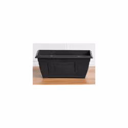 6 x Small Plastic Venetian Window Box Trough Planter Plant Pot 40cm Black Colour