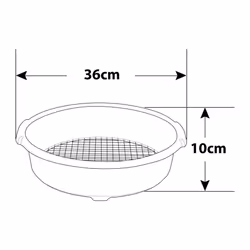 36cm Garden Sieve Plastic Mesh Stone Debris Sifter Riddle Riddler Soil Green