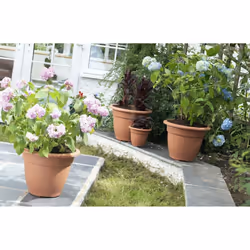38cm Round Bell Planter Plastic Plant Pot Flower Planter Terracotta Round Pot