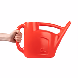 Plastic Watering Can - Red, 6L