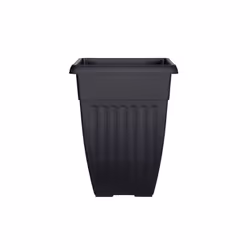 Whitefurze G07H32 32cm Tall Square Athens Planter - Black