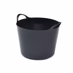 14L Black Flexible Plastic Flexi Tub Bucket Storage