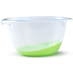 2L Plastic Mixing Bowl Non Slip Green Base BPA Free