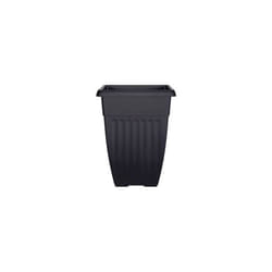 55cm Black Tall Athens Plant Pot Flared Garden Plastic Patio Planter