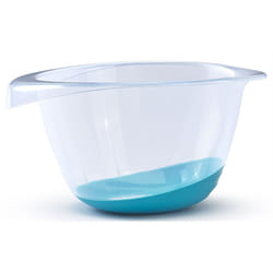 2L Plastic Mixing Bowl Non Slip Teal Base BPA Free