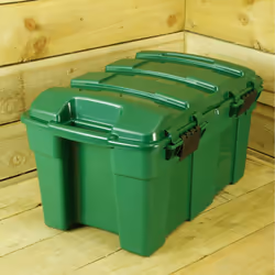 40 Litre Heavy Duty Garden / Home Storage Chest with Hinged Lid in Green