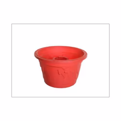 Whitefurze Christmas Tree Tub Red 42cm Plastic