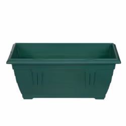40cm Window Box Planter Plastic Venetian Flower Plant Pot Green Garden Trough