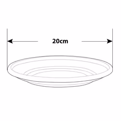 20cm Venetian Planters Saucer Round Green Flower Plant Garden Patio Water Drip
